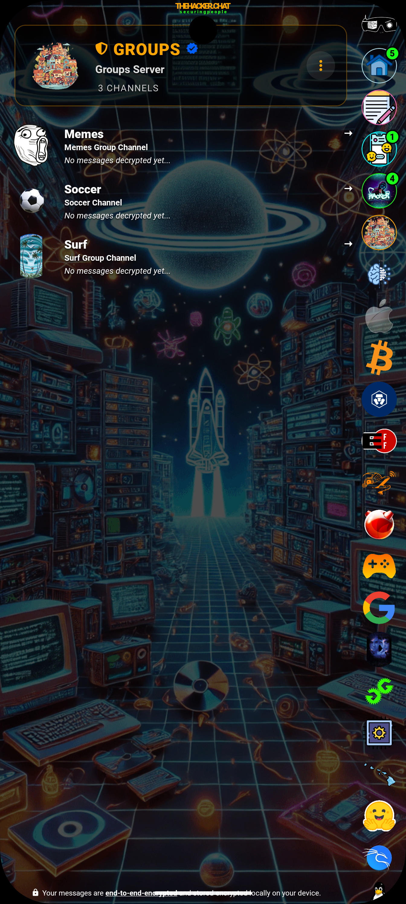 THEHACKER.CHAT Groups Server screenshot